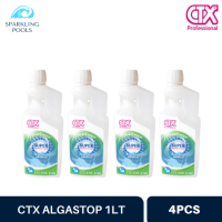 BESTSELLER! CTX Algastop น้ำยากำจัดตะไคร่ ชนิดเข้มข้น ขนาด 1 ลิตร แพ็ค 4 ชิ้น สำหรับสระว่ายน้ำ - CTX AlgaStop Ultra Power 1 L. x4PCS Sparkling Pools