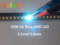 100ชิ้น3216 1206น้ำแข็งสีฟ้า0.01W ซูเปอร์ Smd สว่างพิเศษตัวบ่งชี้แอลอีดี Smd 1206 Led สีฟ้าใส1206ไดโอด