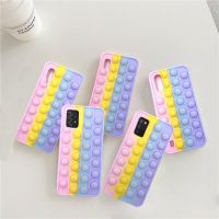 【Great. Cell phone case】 เคส Samsung Galaxy A10E A01 A02S A02 A31 A51 A52 A70 A71 A72 A20 A30 A30S A50 A50S รุ้งป๊อปบับเบิลเคส TPU แบบนิ่ม