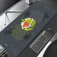 Sushi Suitchi โต๊ะเครื่องแป้ง Mechanical Keyboard Mouse Pad แผ่นรองเมาส์แล็ปท็อปสีเขียว เครื่องเกมพรมโต๊ะคอมพิวเตอร์อุปกรณ์เกมสำนักงาน