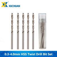 Twist Drill Bit Set Spiral Router Bit High Speed Steel Straight Shank Drill 0.3-4.0mm For Wood/Metal Tool Hole Cutter Mini Drill
