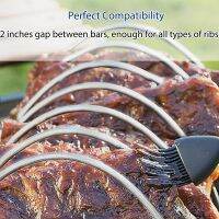 Barbecue Rib Rack for Smokers,for Large Green Eggs and Kamado Joe Smoker or Larger Barbecue Rack,for Charcoal Barbecue