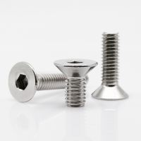 5/10/25/50pcs M1.6 M2 M2.5 M3 M4 M5 M6 M8 304 A2-70 Stainless Steel Hexagon Hex Socket Head Flat Countersunk Bolt Screw