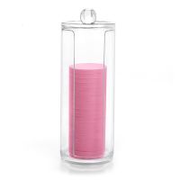 【YD】 Storage Jars Transparent Makeup Organizer Make Up Tools Cotton Qtip Holder Large