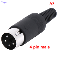 ?【Lowest price】Tirgat DIN PLUG SOCKET CONNECTOR 3/4/5/6/7/8 PIN MALE/FEMALE CHASSIS CABLE MOUNT