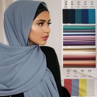 【CC】ↂ℗✠  70x180cm Muslim Hijab Shawls Scarf Color Hijabs Scarves Ladies Foulard Veil