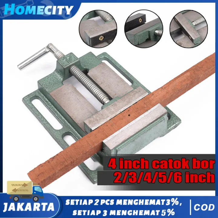 Dalam Stok Dikirim Dari Jakarta Inch Inch Catok Mesin Bor Ragum Meja Inch Catok Bor Duduk