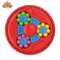 MG【ready stock】Colored Rotating  Magic  Bean  Cube Stress Relief Spinner Toys Rocket-shaped Handheld Puzzle Educational Props Holiday Birthday Gifts