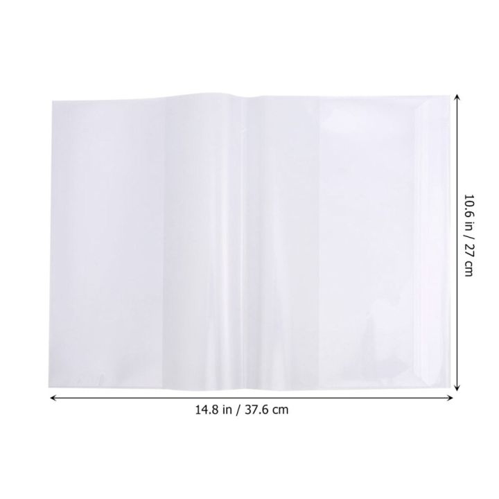 5pcs-16k-book-cover-clear-waterproof-textbook-cover-plastic-exercise-book-note-book-film-protector
