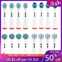 4/8/16 PCS 3D Whitening Electric Toothbrush Replacement Brush Heads Refill For Oral B Brau Sonic Toothbrush Heads Wholesale