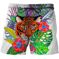 Colorful plants and animals 3D print Shorts Men Summer Fast-drying Beach Trousers Casual Sports Short Pants Clothing techwear