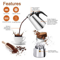 Percolator Italian Coffee Machine Stovetop Espresso Maker Moka pot Stainless Steel Portable Classic Cafe Maker Cooker Coffeeware