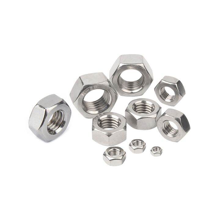 304-stainless-steel-din934-hexagon-hex-nut-for-m1-m1-2-m1-4-m1-6-m2-m2-5-m3-m3-5-m4-m5-m6-m8-m10-m12-m16-m18-m20-m24-screw-bolt