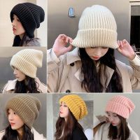 DODW178378 5สีหมวกผู้หญิง/ผู้ชายน่ารักอุ่นทึบหมวกหมวกผู้หญิงหมวกหมวกไหมพรมถักฤดูหนาวฤดูใบไม้ร่วง