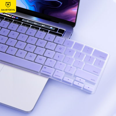 SmartDevil แป้นพิมพ์ที่ครอบสำหรับ Macbook Air M1 A2337 A2179 13นิ้ว2022 Macbook Pro 13นิ้ว A2338 MacBook Pro 14/16นิ้วซิลิโคนนำมาใช้ใหม่กันน้ำกันฝุ่นใสแล็ปท็อปฟิล์มป้องกัน