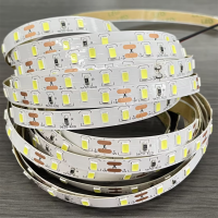 5M 5630 ไฟ LED Strip Super Bright DC12V 60Led/M ไฟเทปเทปยืดหยุ่นริบบิ้น String โคมไฟ LED Strip 60/120/180/240/300Leds-asferttyre