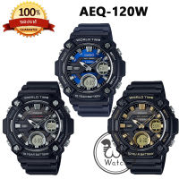 CASIO ของแท้ รุ่น AEQ-120W นาฬิกาผู้ชาย DIGITAL ขนาดใหญ่ เเบตเตอรี่ 10 ปี กันน้ำ 100 m กล่องและประกัน 1ปี AEQ AEQ120