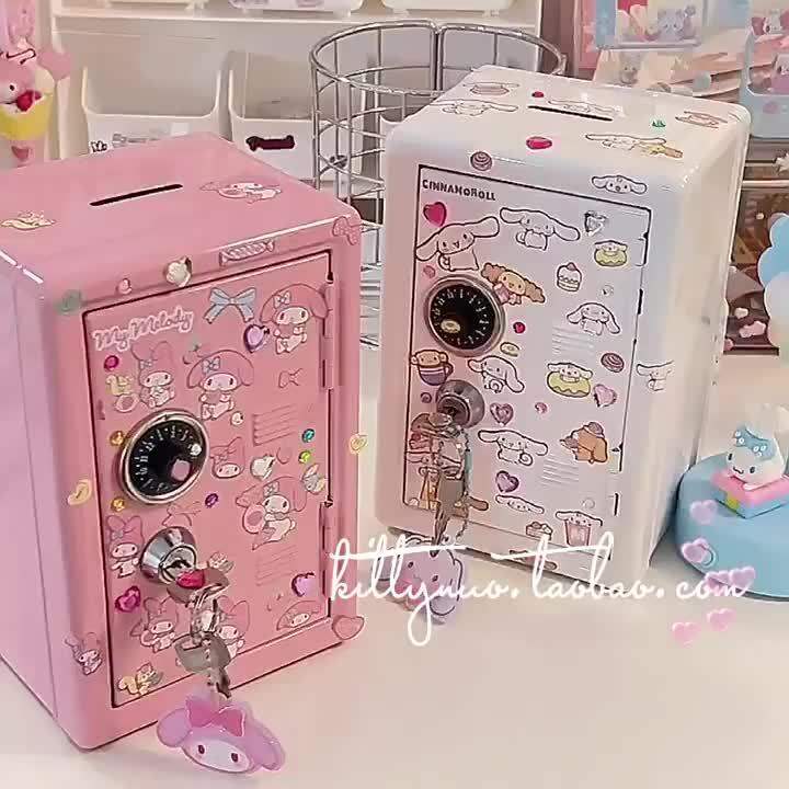 Cute Cartoon Kawaii Sanrioed My Melody Cinnamoroll Desktop Iron Safe