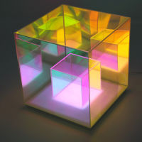 LED Desk Lamp Color Rubiks Cube Table Lamp Modern Home Decoration Light Atmosphere Night Light Perfect for Gift Bedroom Lamp
