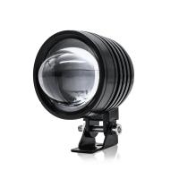 3 Inch Motorcycle Headlight 30W 6000LM Fisheye LED Motorbike Light Headlight Driving Fog Spotlights White+Amber Light