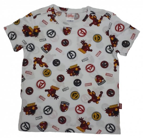 เสื้อผ้าเด็กลายการ์ตูนลิขสิทธิ์แท้-เด็กผู้ชาย-หญิง-ชุดเที่ยว-ชุดเดินเล่น-เสื้อแขนสั้น-ชุดแฟชั่น-นอน-ลาย-marvel-avenger-ironman-t-shirt-dma101-28-bestshirt