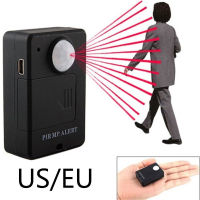 Mini GSM PIR Alarm Motion Sensor Alarm อินฟราเรดไร้สาย GSM Alarm Anti-Theft Motion Detector พร้อม EU Plug ความไวสูง