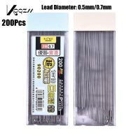 ✧ 200Pcs/Box Graphite Lead 2B Mechanical Pencil Refill Plastic Automatic Replace Pencil Lead 0.50.7 Promotion