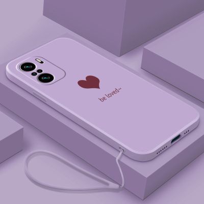 [ฟรีสายคล้อง] Xiaomi Redmi Note 10S 10 5G Note 10 Pro Poco X3 GT M3 Pro 5G เคสโทรศัพท์ยางรูปหัวใจน่ารักมีสไตล์เคสเคสซิลิโคนกันกระแทกเหลว