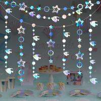 【YF】 Themed Decoration And Starfish Paper Garland Pendant Birthday  Hanging Colored Banners Decorat