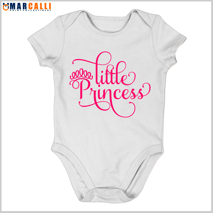 LITTLE PRINCESS - Newborn Girl Infant Baby Statement Cotton Onesie One ...