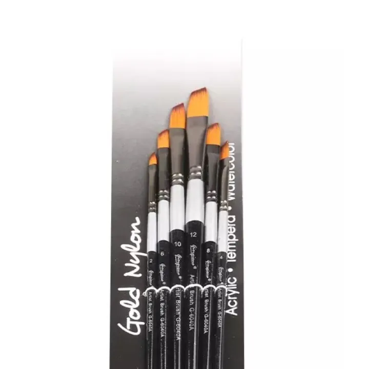 Giorgione Nylon Artist Paint Brush Set (6pcs/set) | Lazada PH