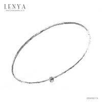 Lenya Jewelry  กำไลข้อมือเงินแท้ 925 ดีไซน์เรียบหรู สุดเก๋ชุบทองขาว สามารถเลือกประดับตกแต่งกำไลให้ดูมีสไตล์แบบไม่ซ้ำใครด้วยตัว Charm ให้คุณได้ Mix and Match ในสไตล์คุณเอง