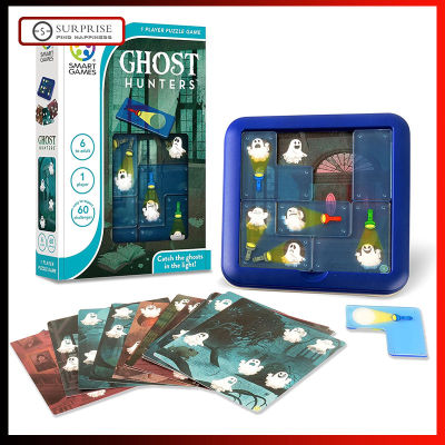 【Surprise】Smart Games Ghost Huntersเกมท่องเที่ยวสำหรับเด็กและผู้ใหญ่,Spooky, STEMเน้นความรู้ความเข้าใจทักษะเกมสมอง