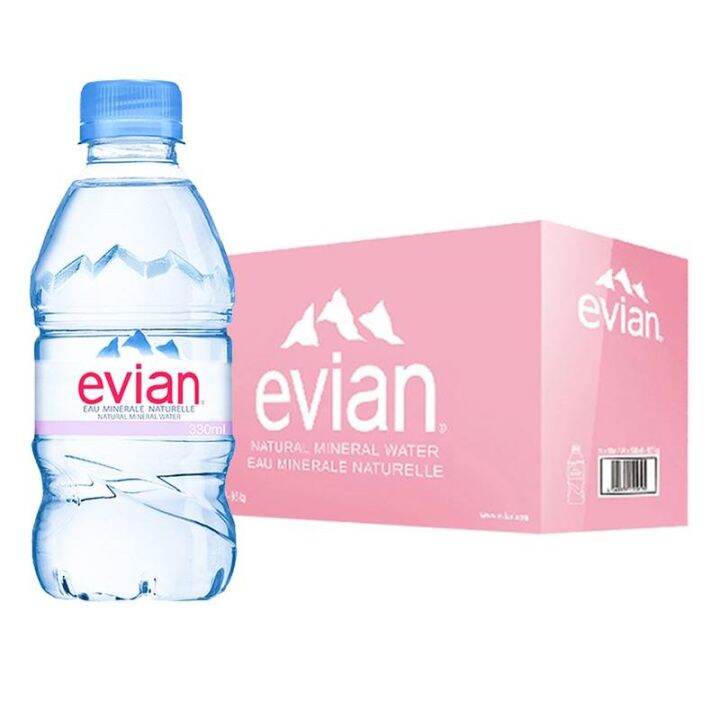 The whole case imported French Evian/Evian natural mineral water 330 ml
