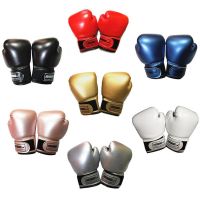 1Pair Boxing Gloves for Children PU Karate Muay Thai Guantes De Boxeo Free Fight MMA Sanda Professional Training Kids Equipment