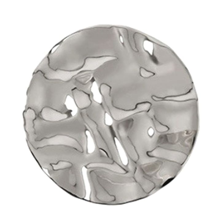 elegant-irregular-water-ripple-shape-plates-round-silver-plated-fruit-desert-snack-plates-rings-necklaces-perfume