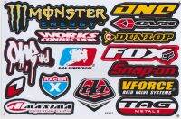 sticker decal Sponsor Yamaha Monster Energy Car Motorbike Racing 26 x 17cm สติกเกอร์ ทนฝนและแดด ไดคัท ติดรถยนต์ มอเตอร์ไซด์ รถแข่ง บิ๊กไบค์ UV and Waterproof 27x18 cm