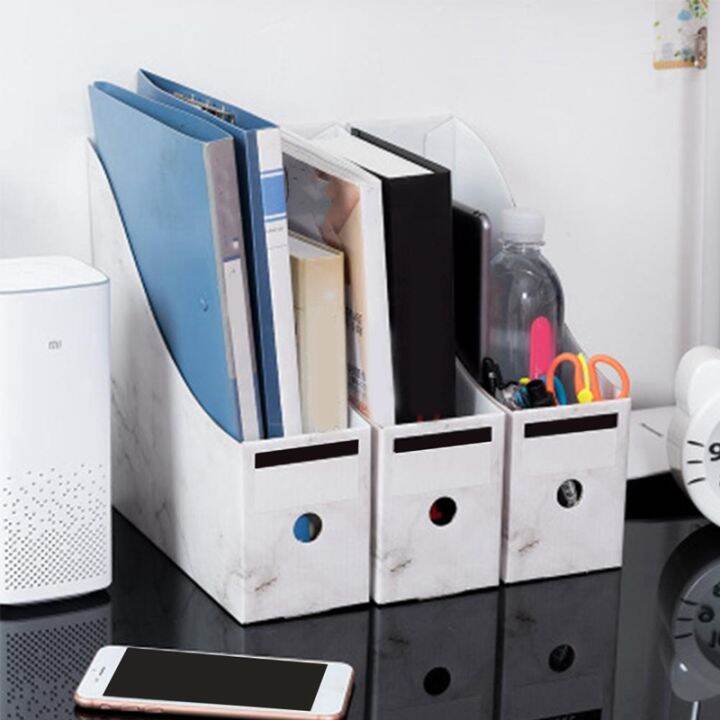 sturdy-cardboard-magazine-holder-waterproof-magazine-storage-box-book-bins-desk-file-holder-organizer