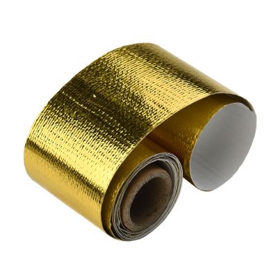 Thermal Heat Shield Wrap Tape Universal Waterproof 1 Roll 100 X 5cm Car Exhaust Exhaust Tape Fiberglass Foil Tape Adhesives Tape