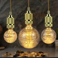 Fireworks Edison Bulbs LED Glass Wire Gypsophila Retro Lamp Decorative Bulb AC85 265V 3W E27 Warm Light Nest Decorative Bulb