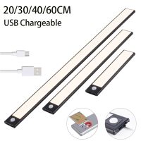 Night Light Ultra Thin Motion Sensor LED Wireless USB Under Cabinet Light For Kitchen Cabinet Bedroom Wardrobe Indoor Lighting Night Lights