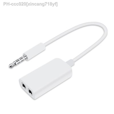 【YF】 3.5mm One-to-Two Couples Audio Line Earphone Stereo Cable Headphone Splitter Adapter for IPhone Samsung Xiaomi HUAWEI Mp3