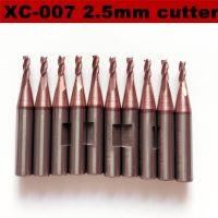 CONDOR MASTER XC-007เปลี่ยน2.5มม. คาร์ไบด์ End Milling Cutter พร้อมสล็อต3 Twisr Drills (5ชิ้นล็อต)