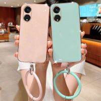 เคสนิ่ม4G 2023ใหม่สำหรับ A78 A58 OPPO พร้อมสายรัดซิลิโคนนุ่มบางพิเศษเคสใส่โทรศัพท์สำหรับกล้อง OPPOA584G