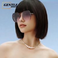 (GENTLE MOSCOT)เทรนด์เกาหลีคลาสสิก Frameless แว่นกันแดดแฟชั่นขับรถเฉดสีสำหรับผู้หญิงและผู้ชาย