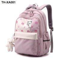 ஐ☒☢ 3 - grade 6 students bag girl thin super portable backpack waterproof during the folding children