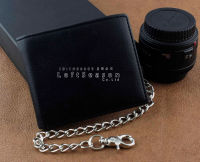 Mens Boys Simple Leather Chain Wallet Biker EMO Gift