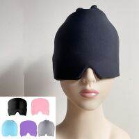 【CW】 Cold Gel Headache Migraine Hat Masque Stress Pressure Relaxation Massage Cap