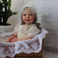 hot！【DT】¤♛  55cm Painted Lisa Reborn Kits Lifelike Real Bebe Acessórios Para Peças De Bebê Em Boneca Renascidos