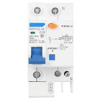 10a วงจรเบรกเกอร์ Dz47le-32 1pn ตกค้างเบรกเกอร์การป้องกันการรั่วไหลของกระแสเกิน